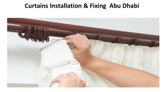 Curtains Installation and Fixing Abu Dhabi