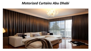 Motorized Curtains Abu Dhabi