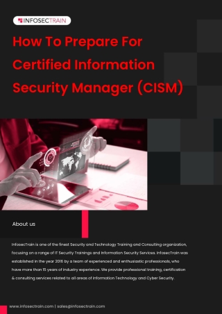 How To Prepare For Certified Information Security Manager (CISM)