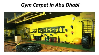 Gym Carpet In Abu Dhabi