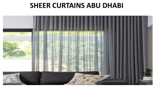 SHEER CURTAINS ABU DHABI