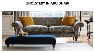 Upholstery IN ABU DHABI