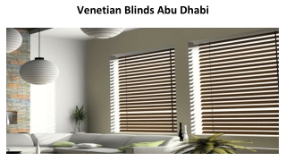 Venetian Blinds Abu Dhabi