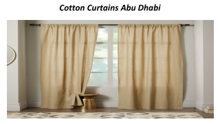 Cotton Curtains Abu Dhabi