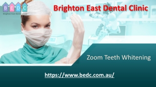 Zoom Teeth Whitening- (03-95788500) - BEDC