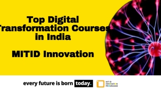 Digital Transformation Courses in India - MIT ID Innovation