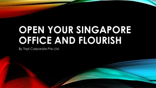 Open Your Singapore Office and Flourish