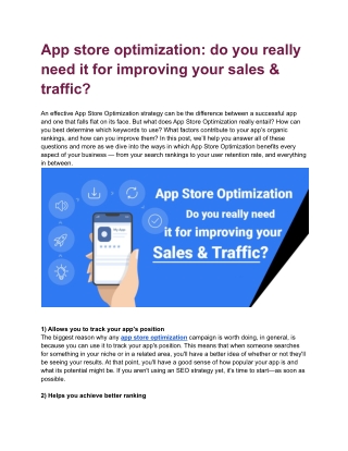 App store optimization_ do you really need it for improving your sales & traffic