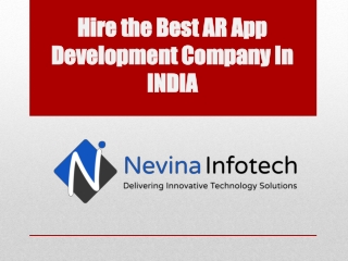 Hire the Best AR App Development Company In INDIA