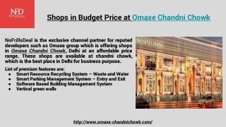 Budget Category Shops at Omaxe Chandni Chowk