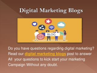 Digital Marketing Blogs