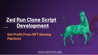 Zed Run Clone - Get Profit From NFT Gaming Platform