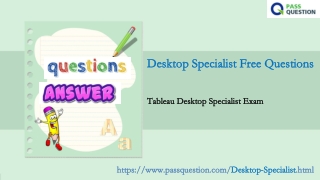 PPT - Download 2021 Free Tableau Desktop Specialist Exam Questions Sns-Brigh10