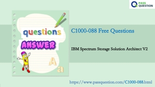 IBM Spectrum Storage C1000-088 Practice Test Questions