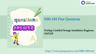 Network Appliance NCSIE ONTAP NS0-184 Practice Test Questions