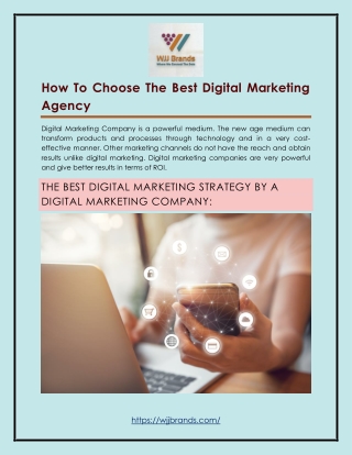How To Choose The Best Digital Marketing Agency
