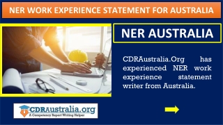 NER Australia | NER Work Experience Statement