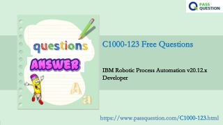 IBM Robotic Process C1000-123 Practice Test Questions