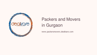 DealKare Packers and Movers in Gurgaon