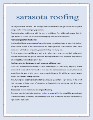 sarasota roofing