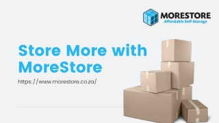 MoreStore - Presentation (December 2021)