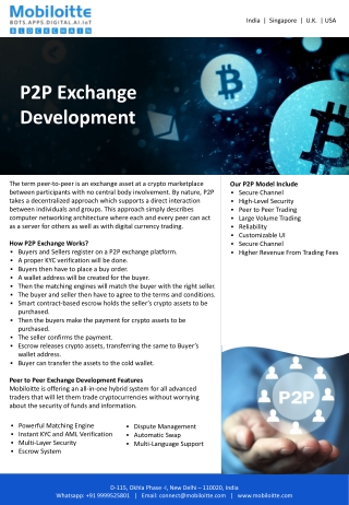 P2P-Exchange-Development - Mobiloitte