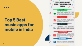 Top 5 best music apps for mobile in India