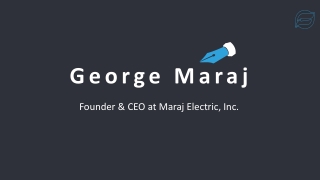 George Maraj - A Highly Skilled and Trained Individual