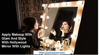 Apply Makeup With Glam And Style With Hollywood Mirror With Lights