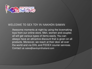 Buy Online Sex Toys In Nakhon Sawan