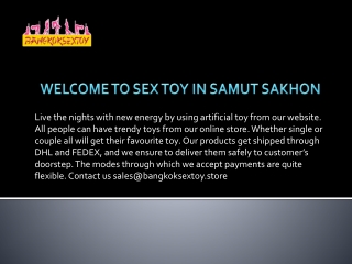 Top Quality Sex Toys In Samut Sakhon