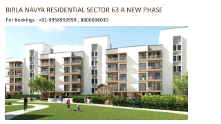 Birla Navya New Phase Plans, Birla Navya New Phase Sec 63 A Gurgaon, 9958959599