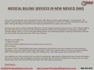 Medical Billing Services in New Mexico (NM) PDF