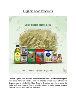 Organic Food Products