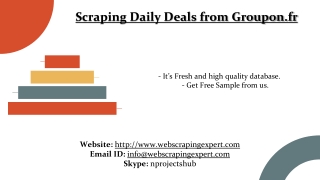 Scraping Daily Deals from Groupon.fr