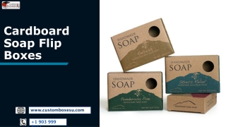 Cardboard Soap Flip Boxes