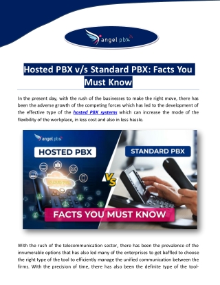 Hosted PBX vs Standard PBX: Facts You Must Know