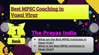 Best MPSC Coaching in Vasai Virar