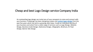 Cheap and best Logo Design service Company India