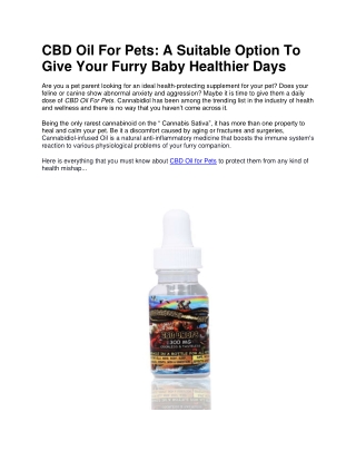 CBD Oil For Pets-converted