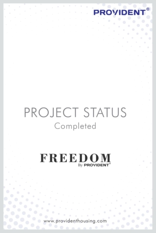 Provident Freedom | Ready to move flats in Chennai