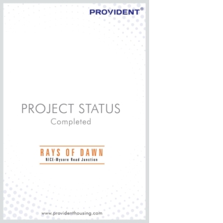 Provident sunworth | 3 BHK flats for sale near Mysore road