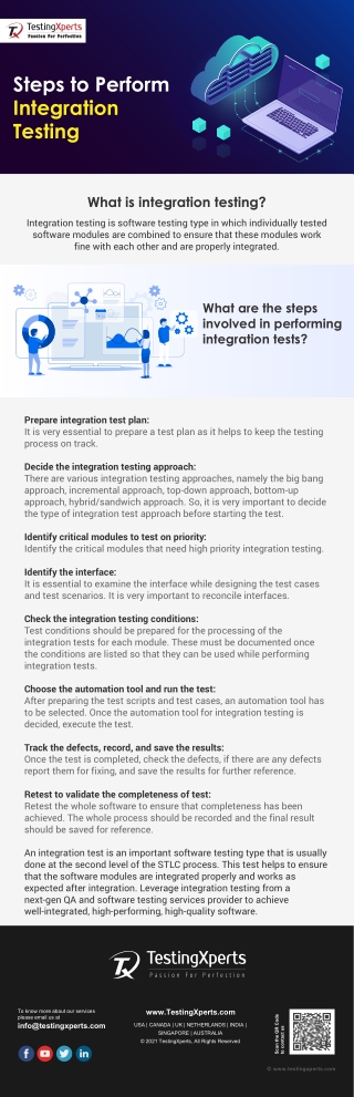 Steps to Perform Integration Testing