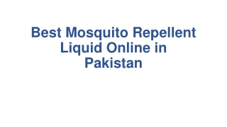 Best Mosquito Repellent Liquid Online in Pakistan