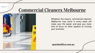 Commercial Cleaners Melbourne
