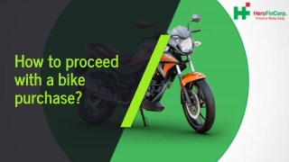 How to proceed with a bike purchase_