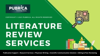 Clinical Literature reviewsearch services – Pubrica