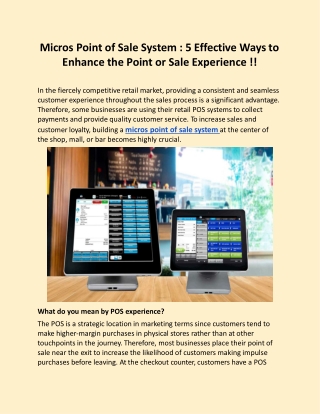 Effective Ways to Enhance the EMV Terminals for Micros Symphony