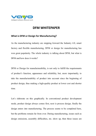 What is DFM or Design for Manufacturing?