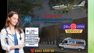 Hire Air Ambulance Service in Patna with quick response |ASHA